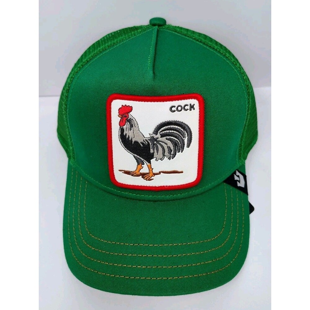 Goorin Bros The Farm Green Rooster Cock SnapBack Adjustable Trucker Hat New